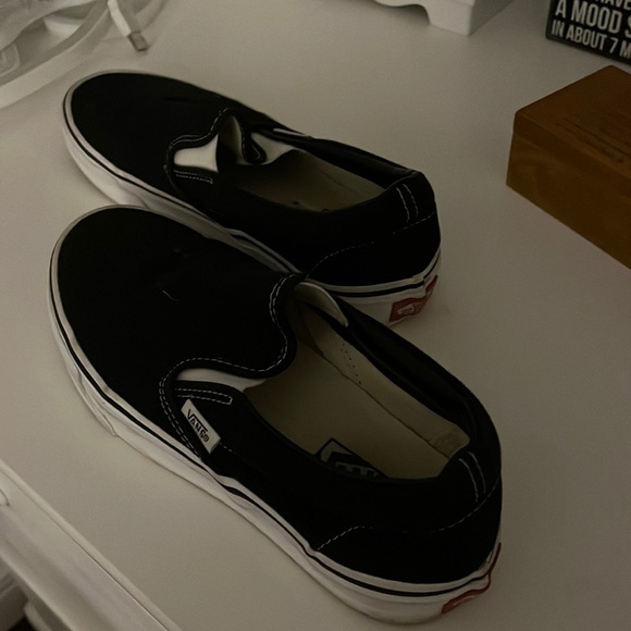 Vans Shoes - black slip on vans